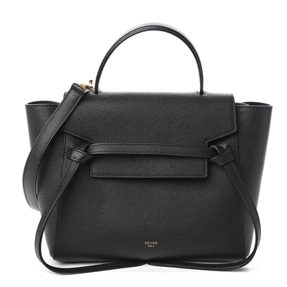 Celine Grained Calfskin Micro Belt Bag Black 1 of 8