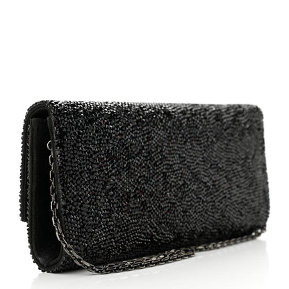 Judith Leiber Swarovski Crystal Perry Flap Clutch Black 3 of 11