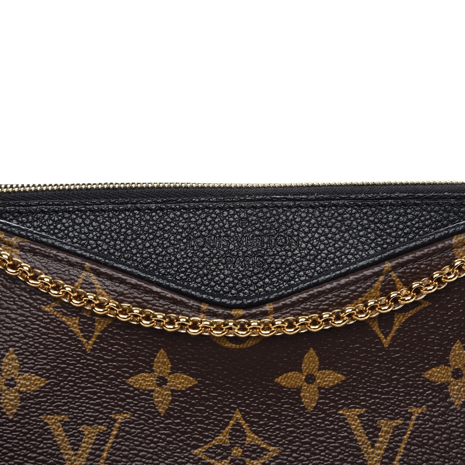 Louis Vuitton Monogram Pallas Clutch Black 8 of 8