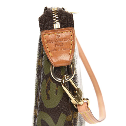 Louis Vuitton Monogram Graffiti Pochette Accessories Kaki 6 of 7