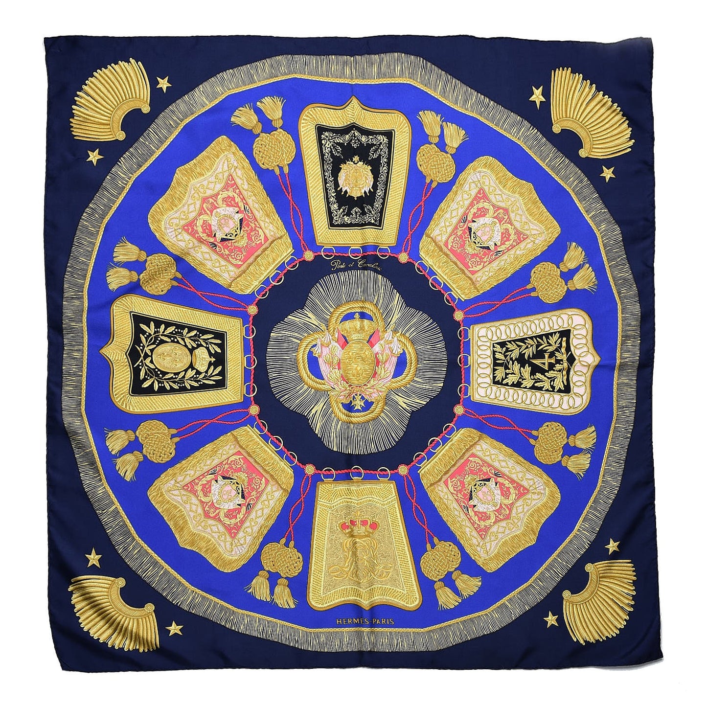 Silk Poste et Cavalerie Scarf 90