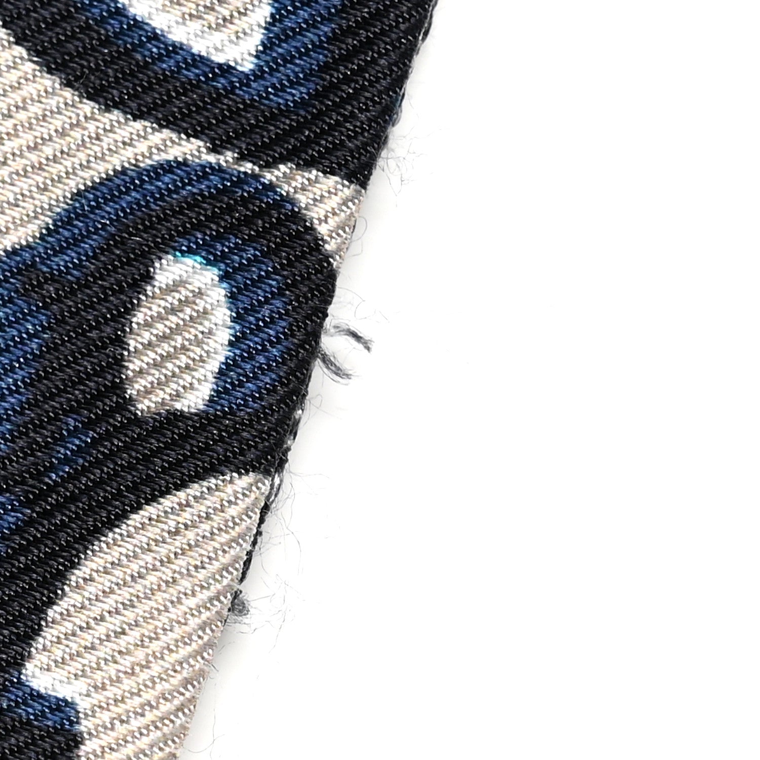 Christian Dior Silk Oblique Mitzah Scarf Blue 4 of 5