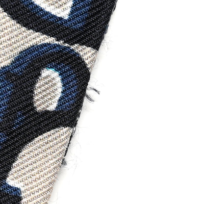Christian Dior Silk Oblique Mitzah Scarf Blue 4 of 5