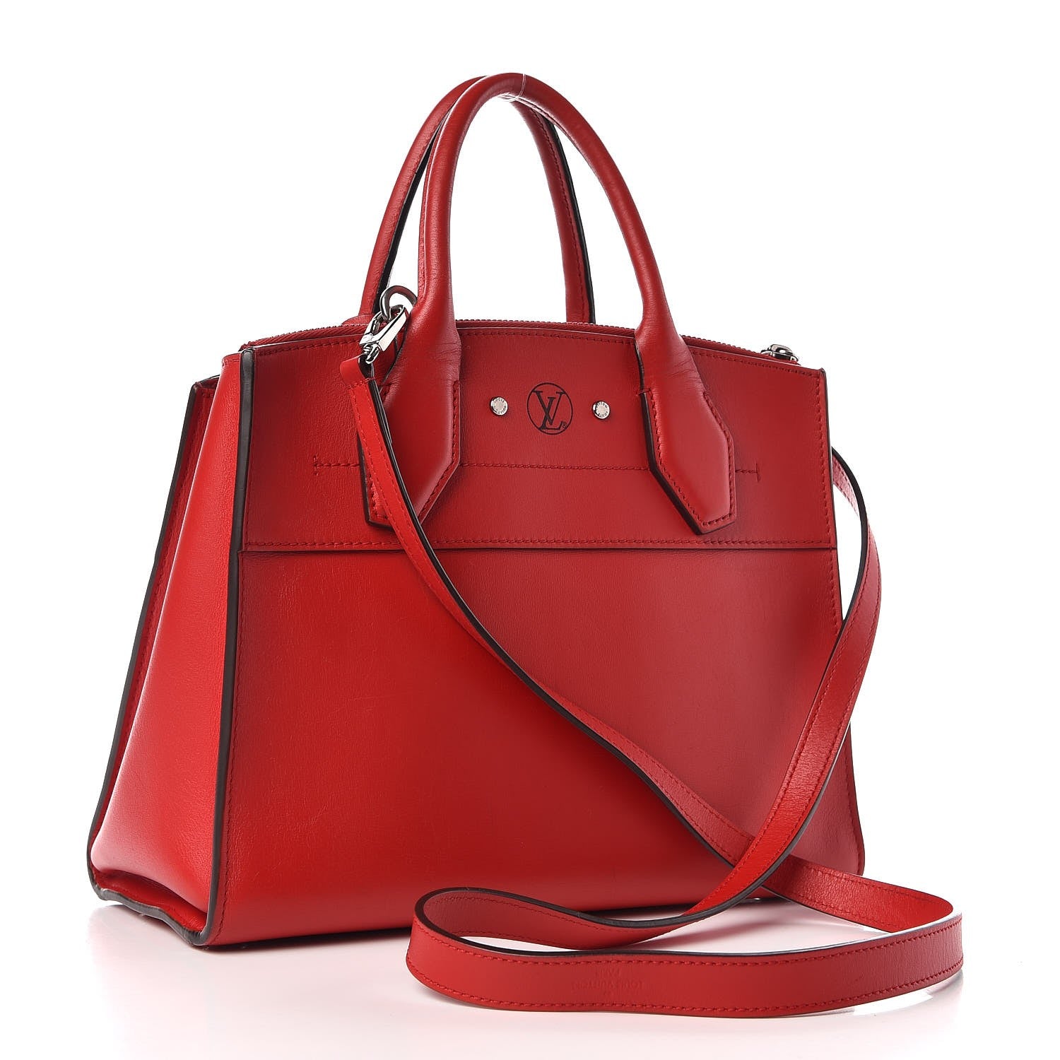 Louis Vuitton Calfskin City Steamer PM Rubis 4 of 11