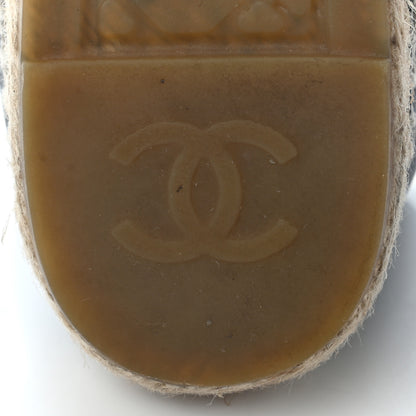 Chanel Lambskin CC Espadrilles 38 Black 7 of 15