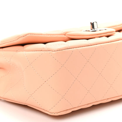 Chanel Lambskin Quilted Mini Rectangular Flap Light Pink 9 of 11