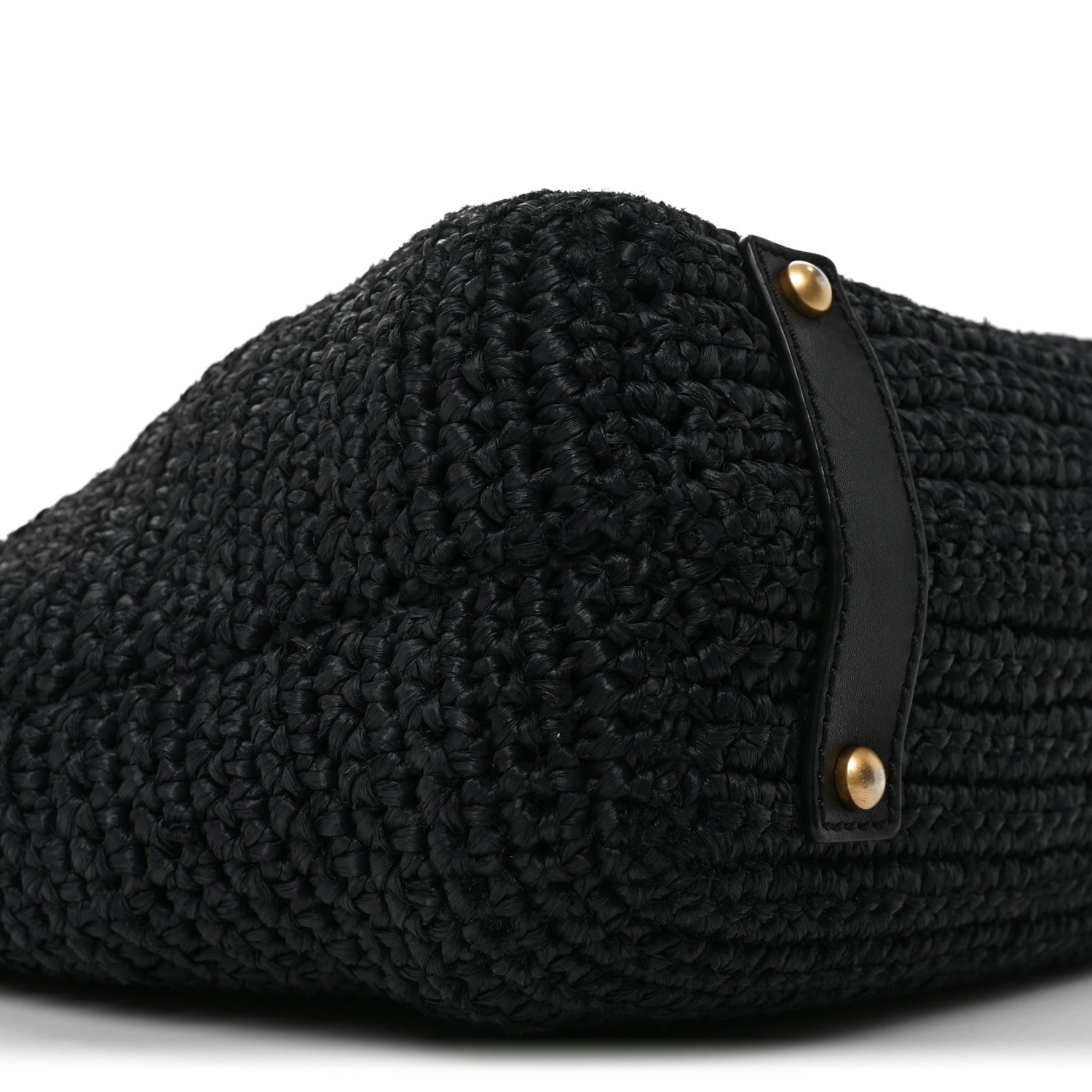 Chanel Straw Raffia Tote Black 9 of 11