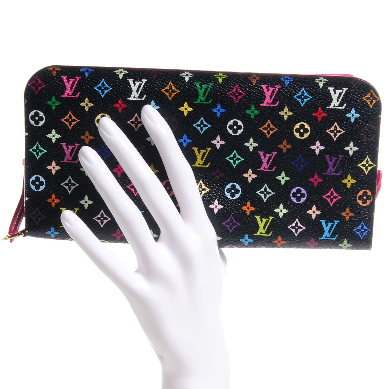 Louis Vuitton Monogram Multicolor Insolite Wallet Black Grenade 2 of 8