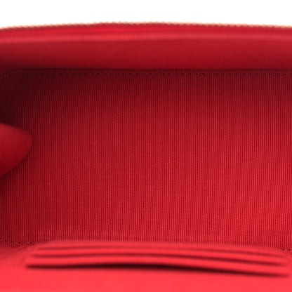 Chanel Caviar Quilted Small Vanity Case With Chain Red 5 of 11