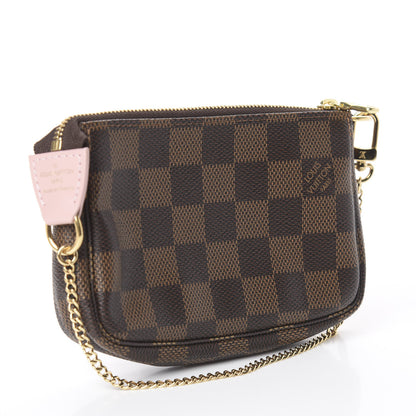 Louis Vuitton Damier Ebene 2020 Christmas Animation Big Wheel Mini Pochette Accessories Rose Ballerine 2 of 6