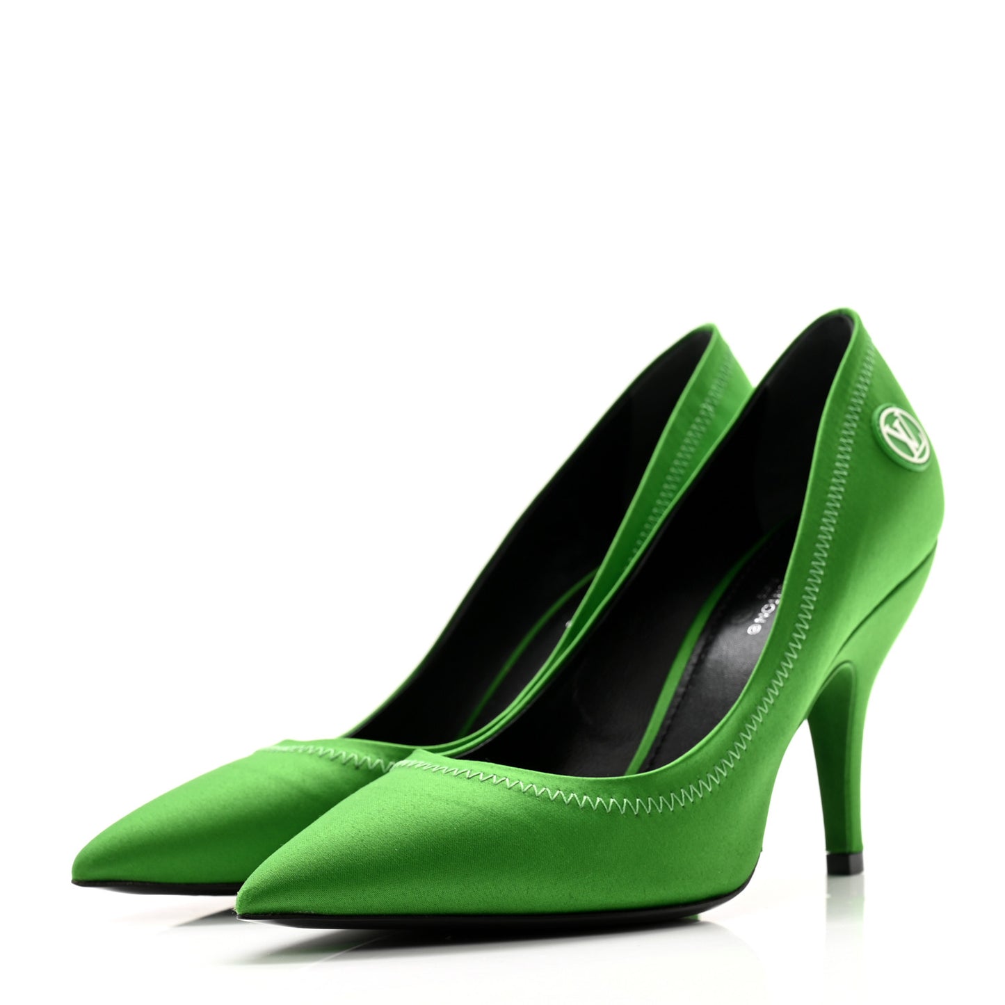 Satin Archlight Pumps 37 Green