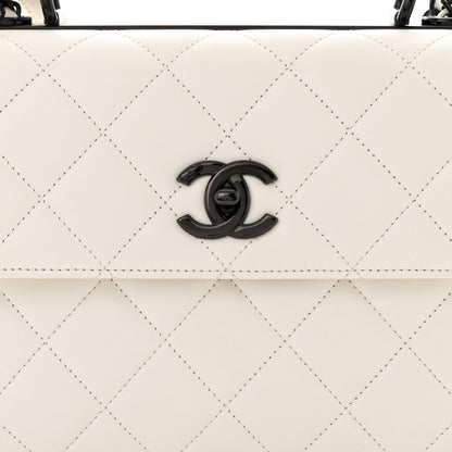 Chanel Lambskin Quilted Small Trendy CC Dual Handle Flap Bag White 8 of 11