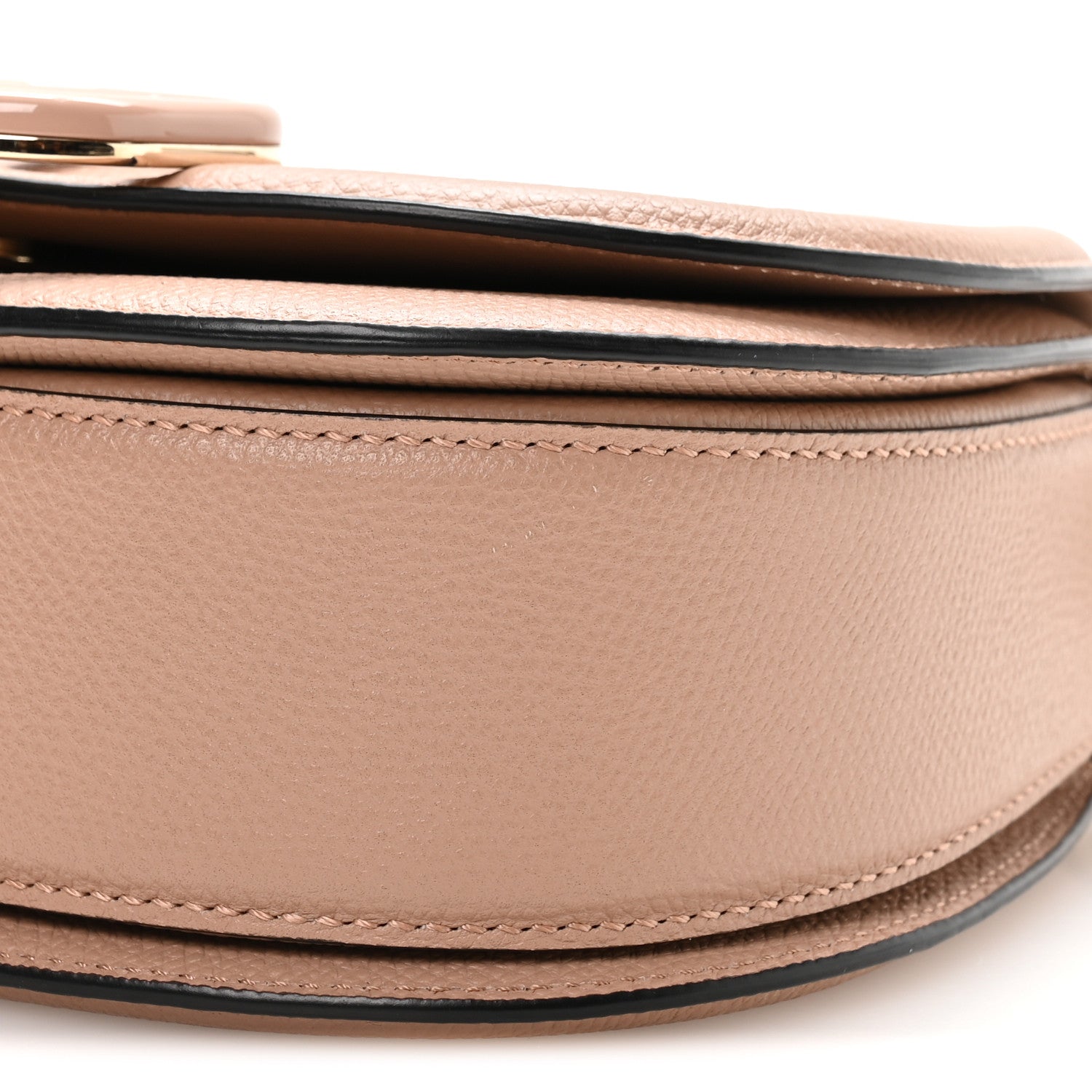 Valentino Garavani Grainy Calfskin VSling Saddle Bag Rose Cannelle 9 of 10