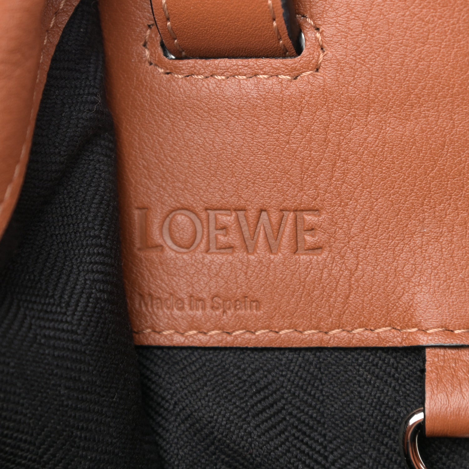 Loewe Calfskin Small Hammock Shoulder Bag Tan 6 of 11