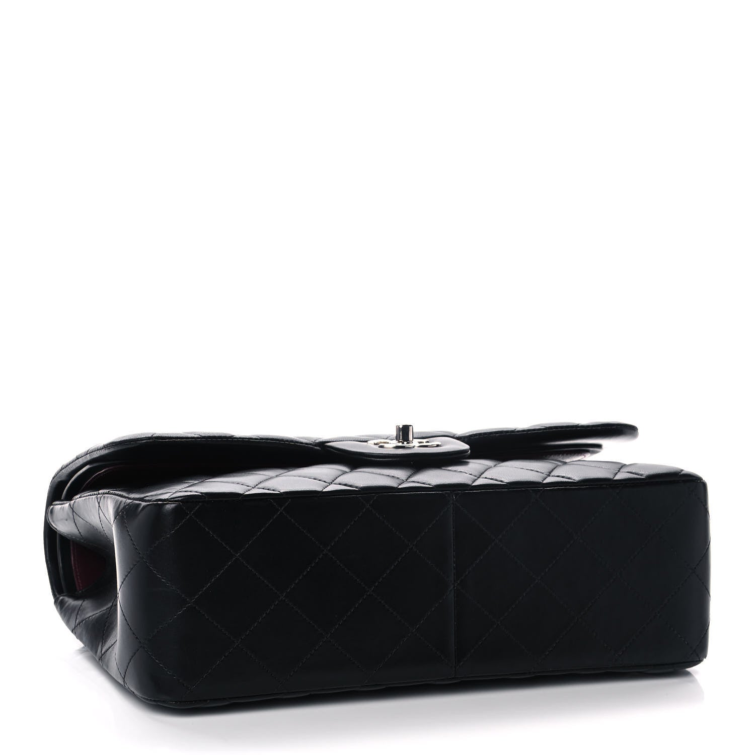 Chanel Lambskin Quilted Jumbo Double Flap Black 3 of 13