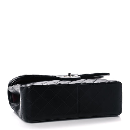 Chanel Lambskin Quilted Jumbo Double Flap Black 3 of 13