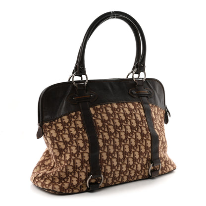 Christian Dior Monogram Traveler Satchel Brown 3 of 10