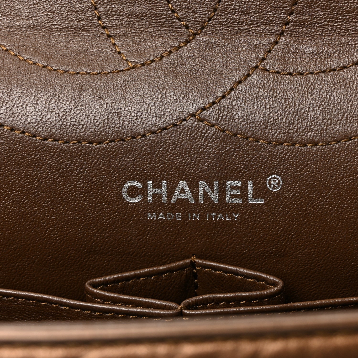 Chanel Metallic Aged Calfskin Quilted 2.55 Reissue 227 Flap Bronze 6 of 10