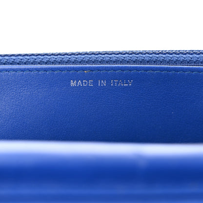 Chanel Patent Quilted Wallet On Chain WOC Blue 7 of 12