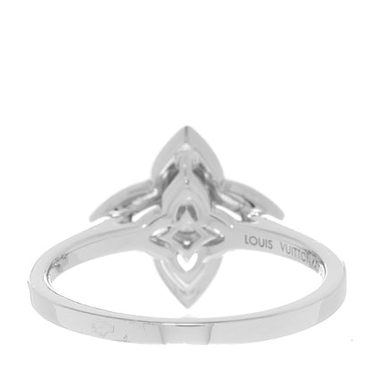 Louis Vuitton 18K White Gold Diamond Les Ardentes Ring 53 6.25 3 of 5