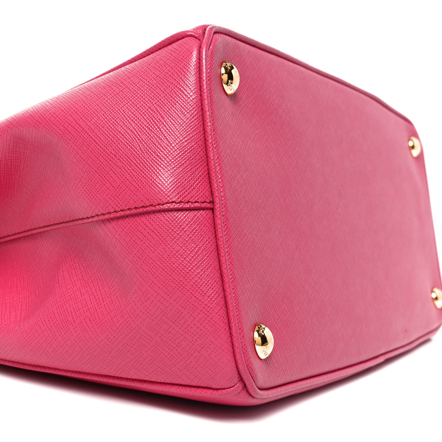 Saffiano Lux Medium Galleria Double Zip Tote Fuxia