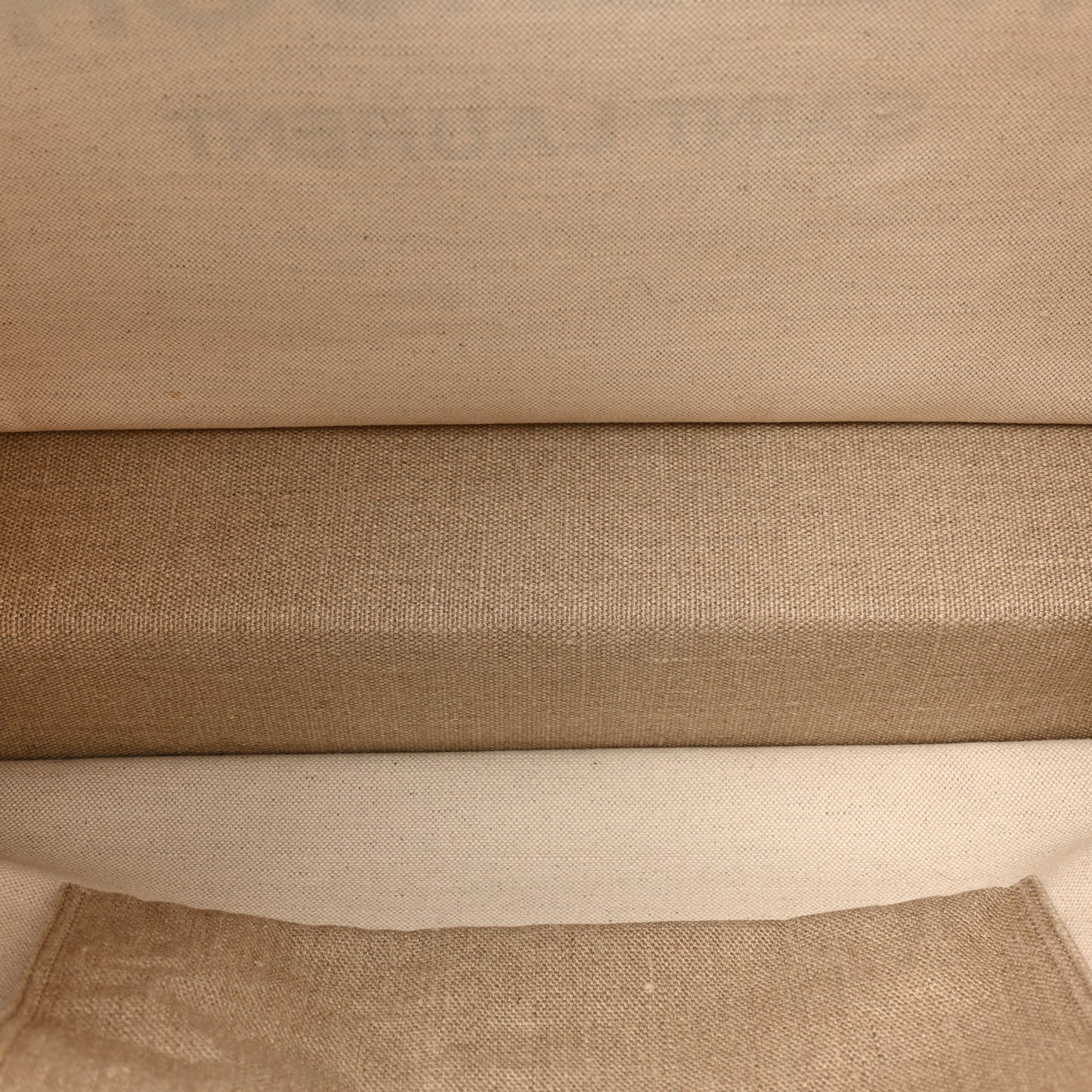 Linen Calfskin Rive Gauche Tote Optic White
