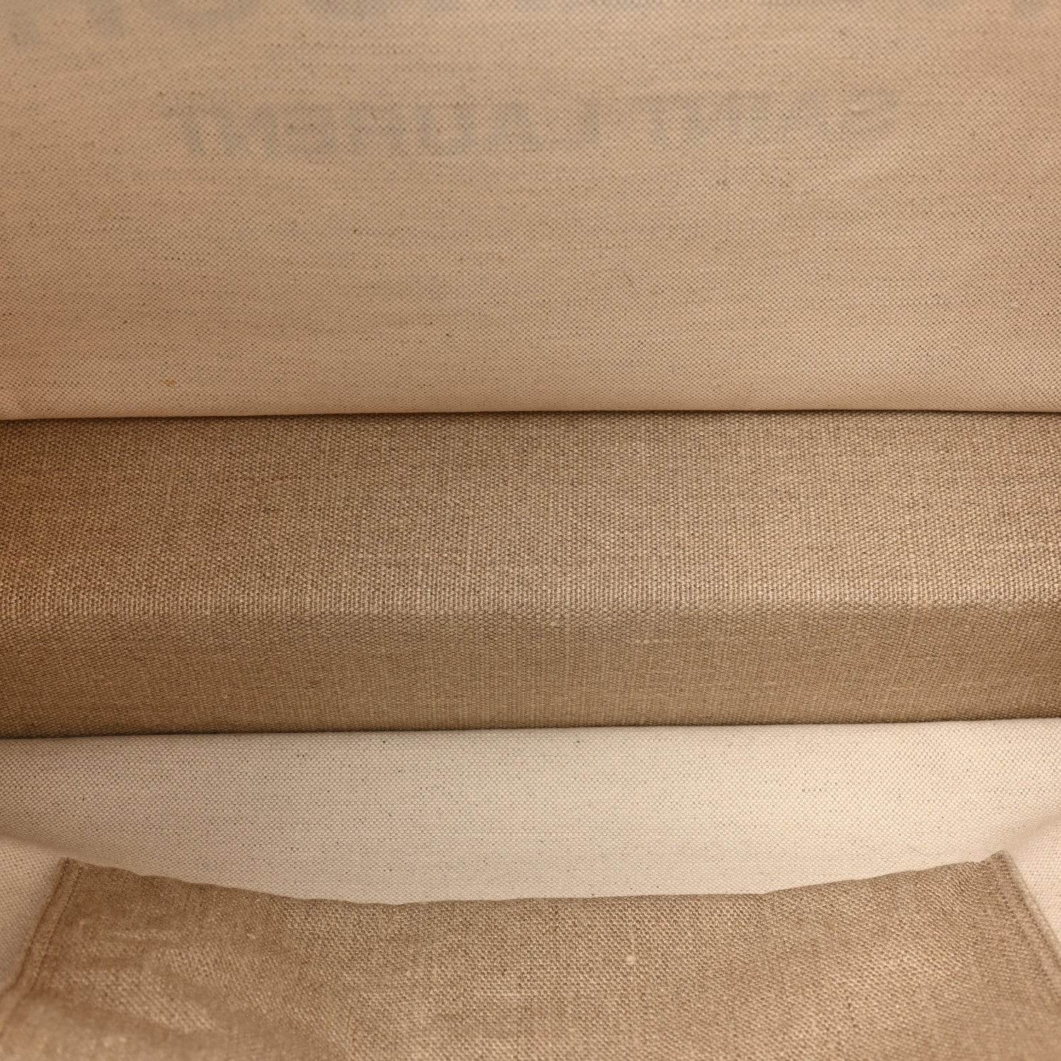 Saint Laurent Linen Calfskin Rive Gauche Tote Optic White 5 of 12