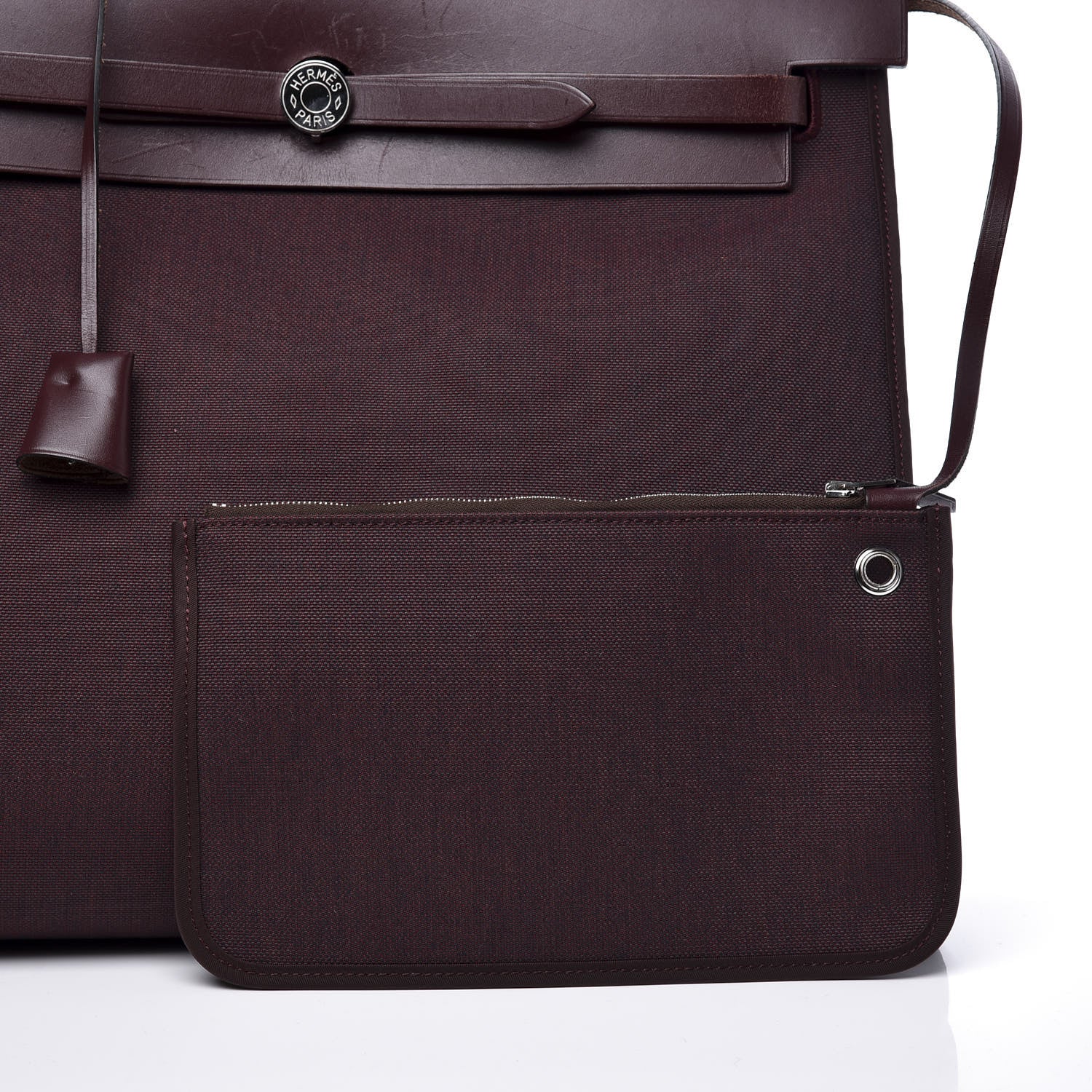Hermes Toile Vache Hunter Herbag Zip 39 MM Prune 9 of 16
