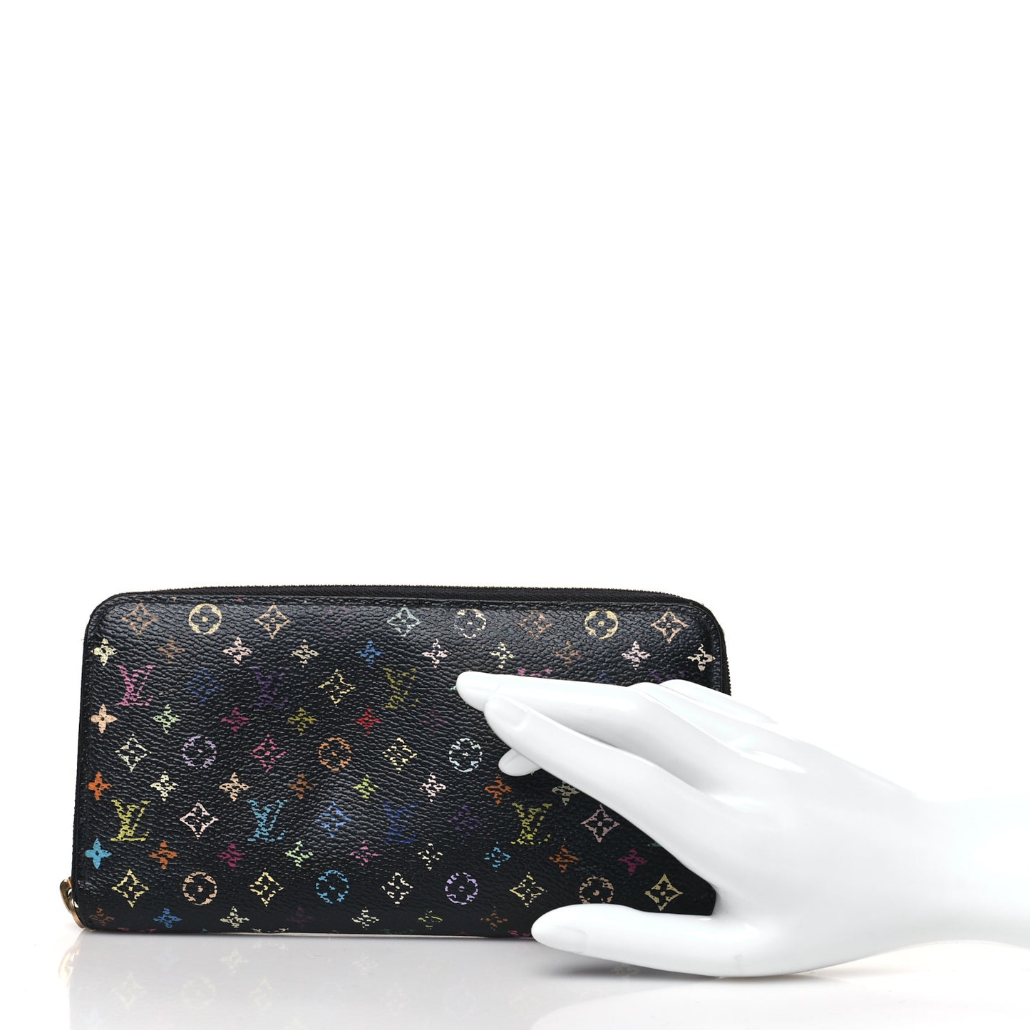 Monogram Multicolor Zippy Wallet Black Pistachio