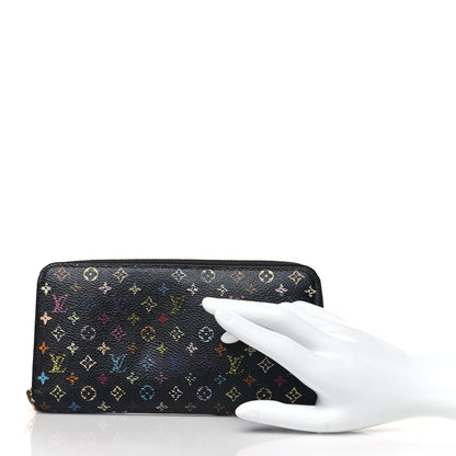 Louis Vuitton Monogram Multicolor Zippy Wallet Black Pistachio 2 of 9