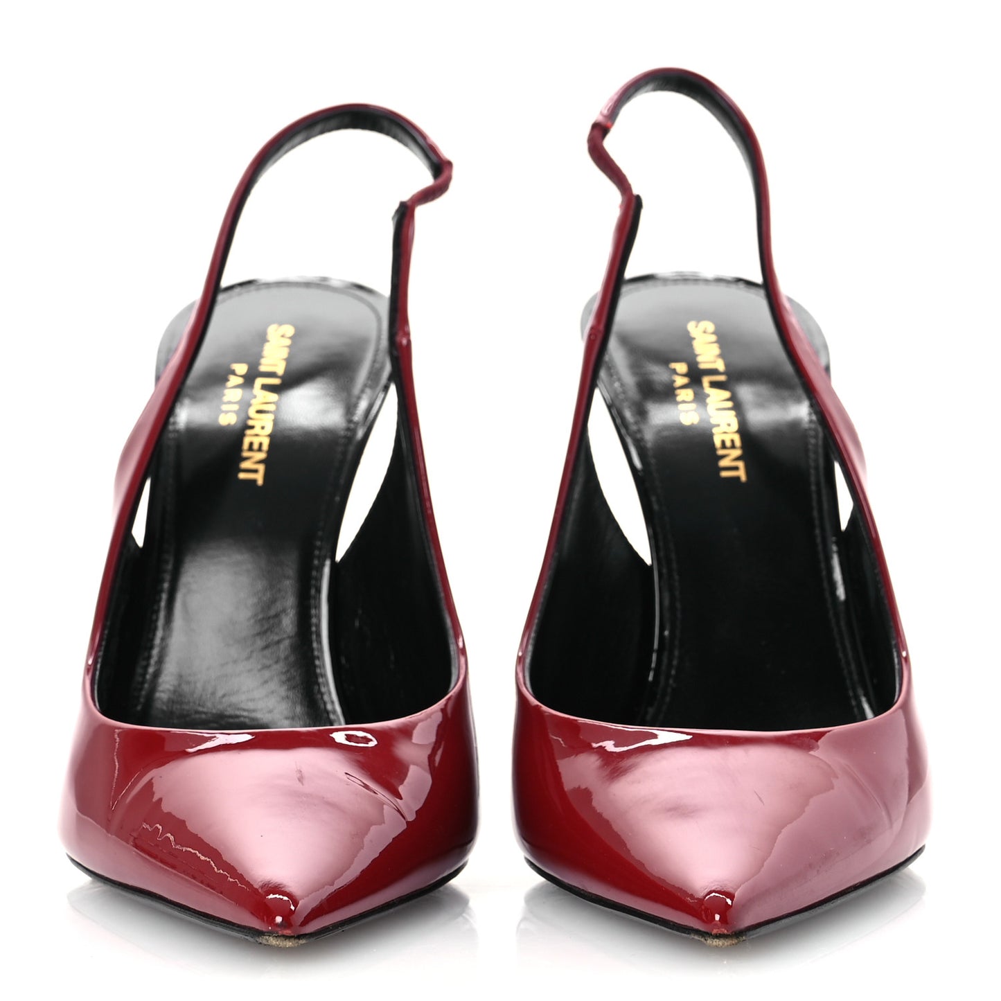 Patent Calfskin Zoe 105 Slingback Pump 39 Opyum Red