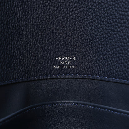 Hermes Togo Sac A Depeches 29 Messenger Bag Bleu Nuit 6 of 10