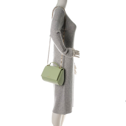 Givenchy Textured Calfskin Mini Pandora Box Chain Crossbody Bag Aqua Green 2 of 7