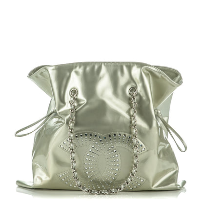 Chanel Patent Crystal Strass Bonbons Tote Silver 1 of 7
