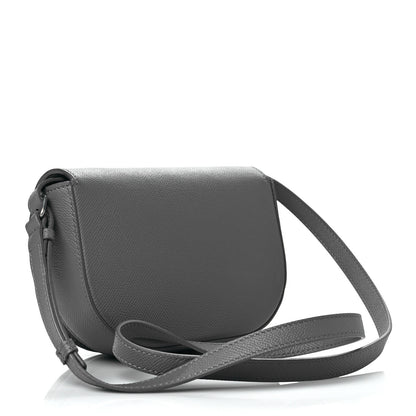 Balenciaga Grained Calfskin Logo Ville Day Bag XS Gris Perle Fonce White 2 of 9