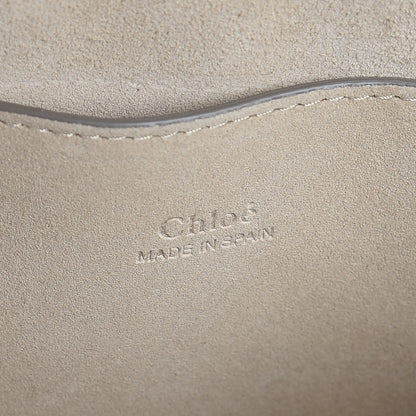 Chloe Suede Calfskin Small Faye Shoulder Bag Motty Grey 6 of 7