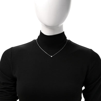 Cartier 18K White Gold Diamond .30ct C De Cartier Pendant Necklace 2 of 5