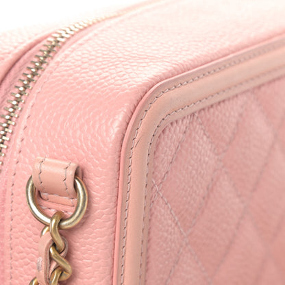 Chanel Caviar Quilted Filigree Vanity Clutch With Chain Pink 5 of 6