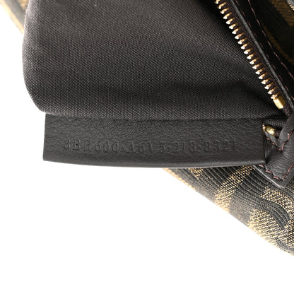 Fendi Fabric Jacquard FF 1974 Medium Baguette Tobacco Moro Black 7 of 10