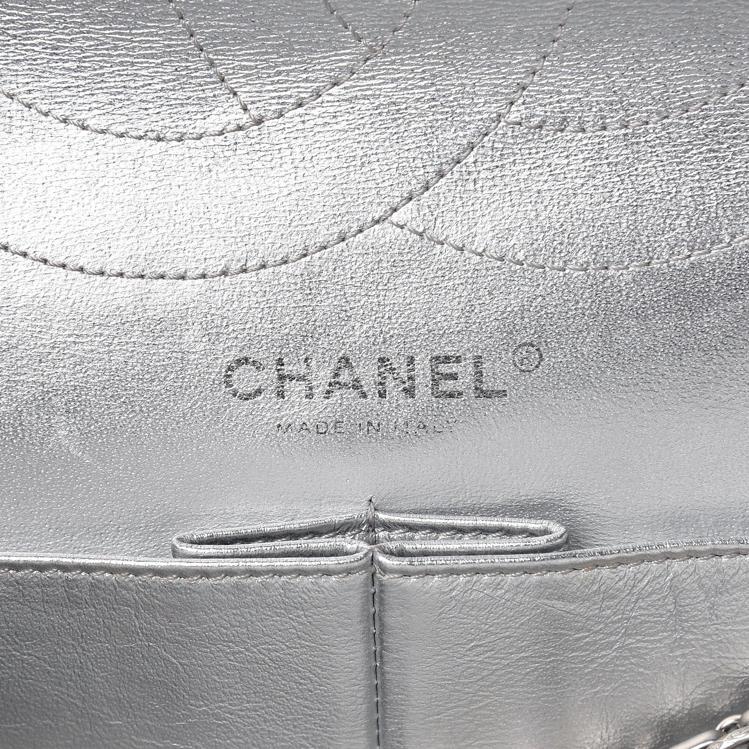 Chanel Metallic Lambskin Quilted 2.55 Reissue 227 Flap Silver 6 of 14