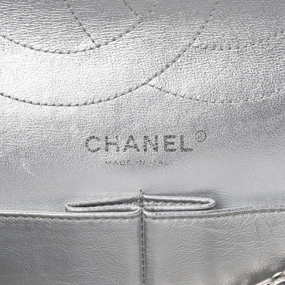 Chanel Metallic Lambskin Quilted 2.55 Reissue 227 Flap Silver 6 of 14