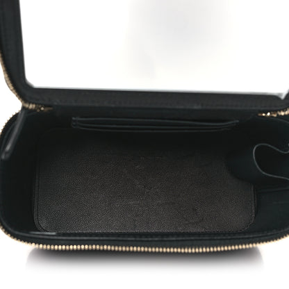 Chanel Lambskin Quilted Small Pillow Crush Vanity Case With Chain Black 5 of 11
