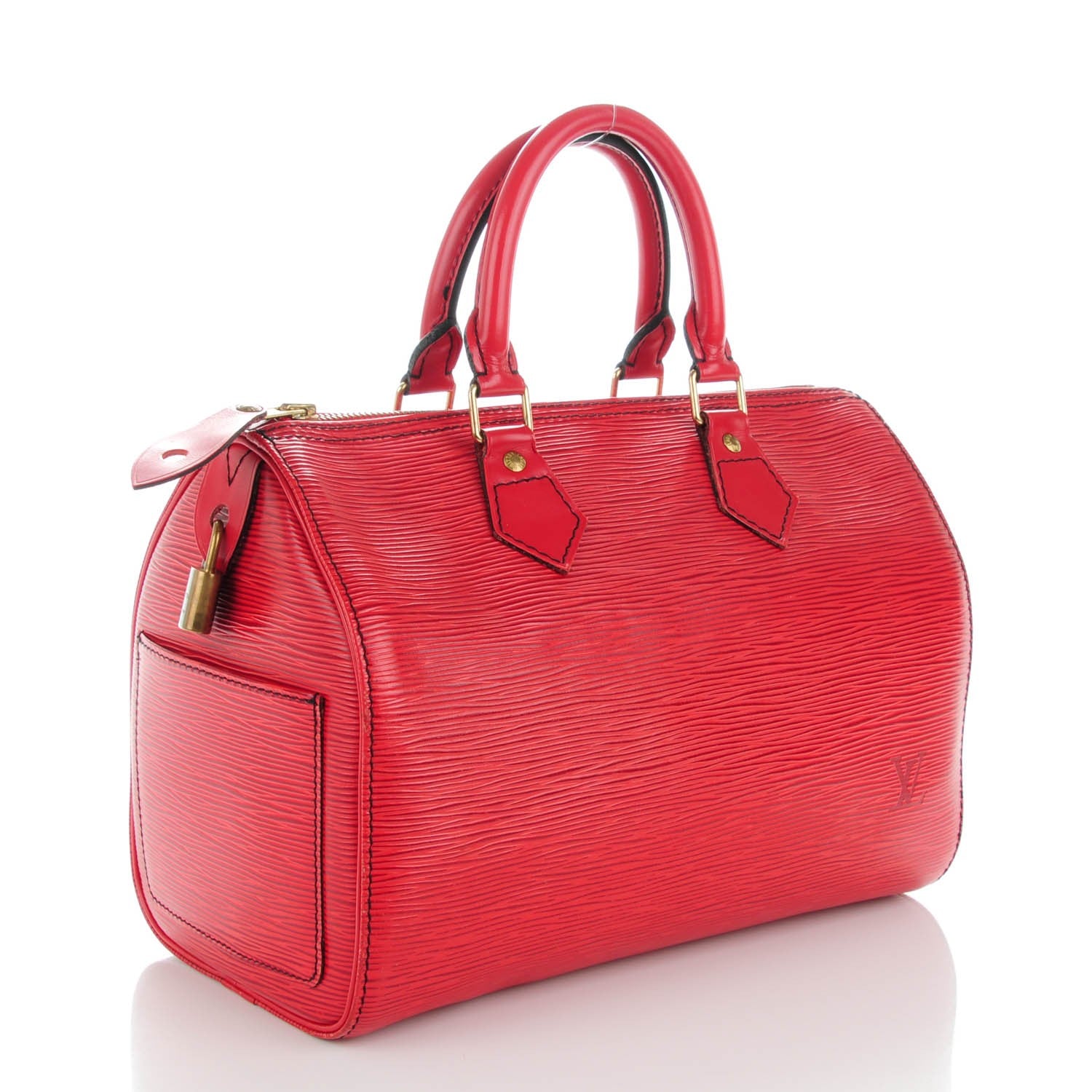 Louis Vuitton Epi Speedy 30 Rouge 3 of 7