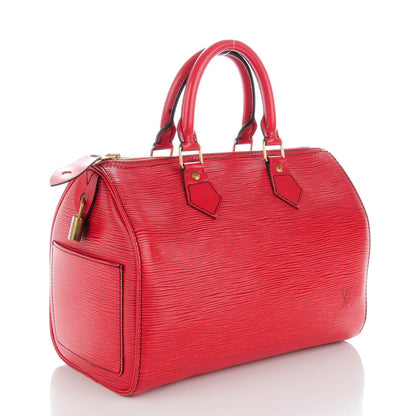 Louis Vuitton Epi Speedy 30 Rouge 3 of 7