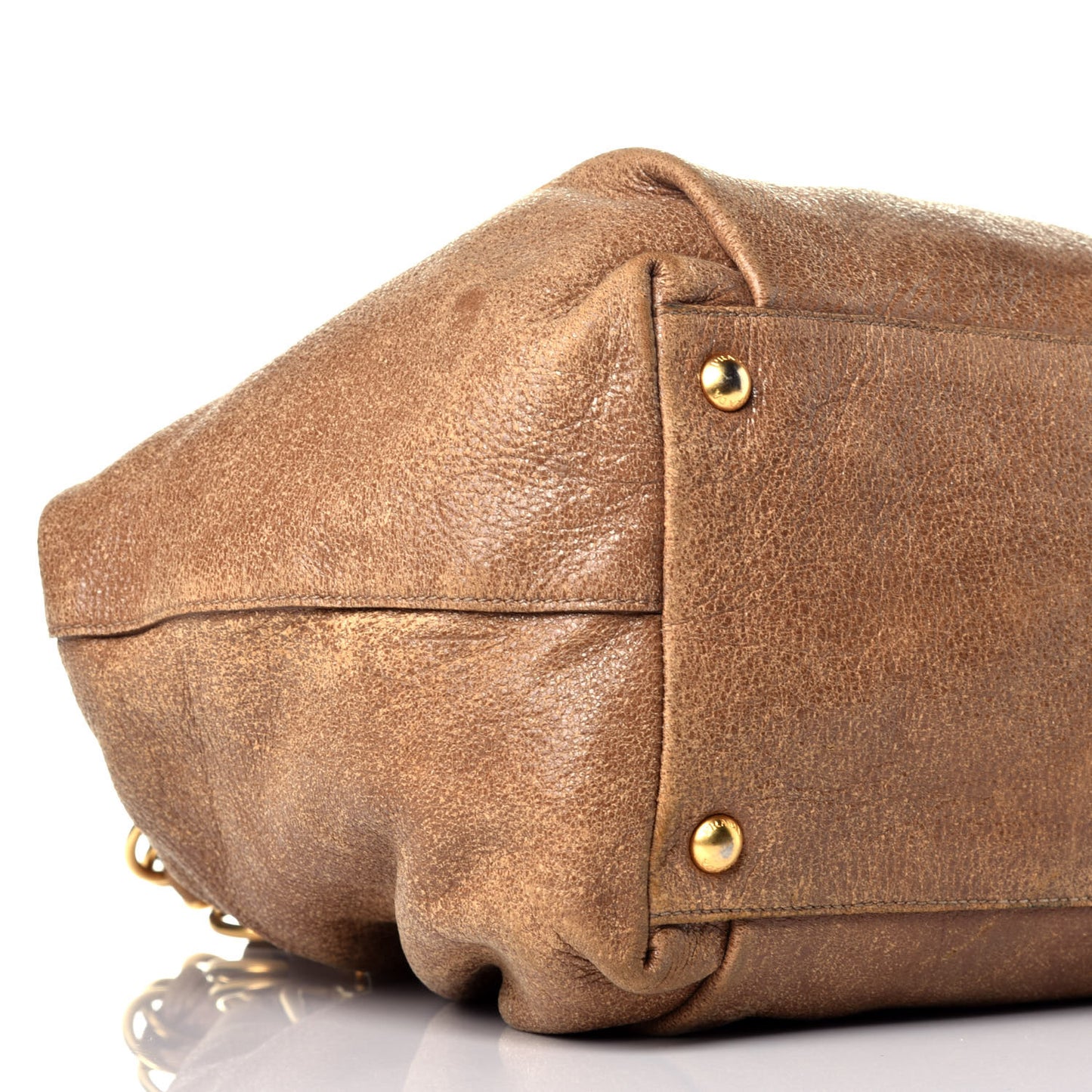 Cervo Lux Chain Bag Tan