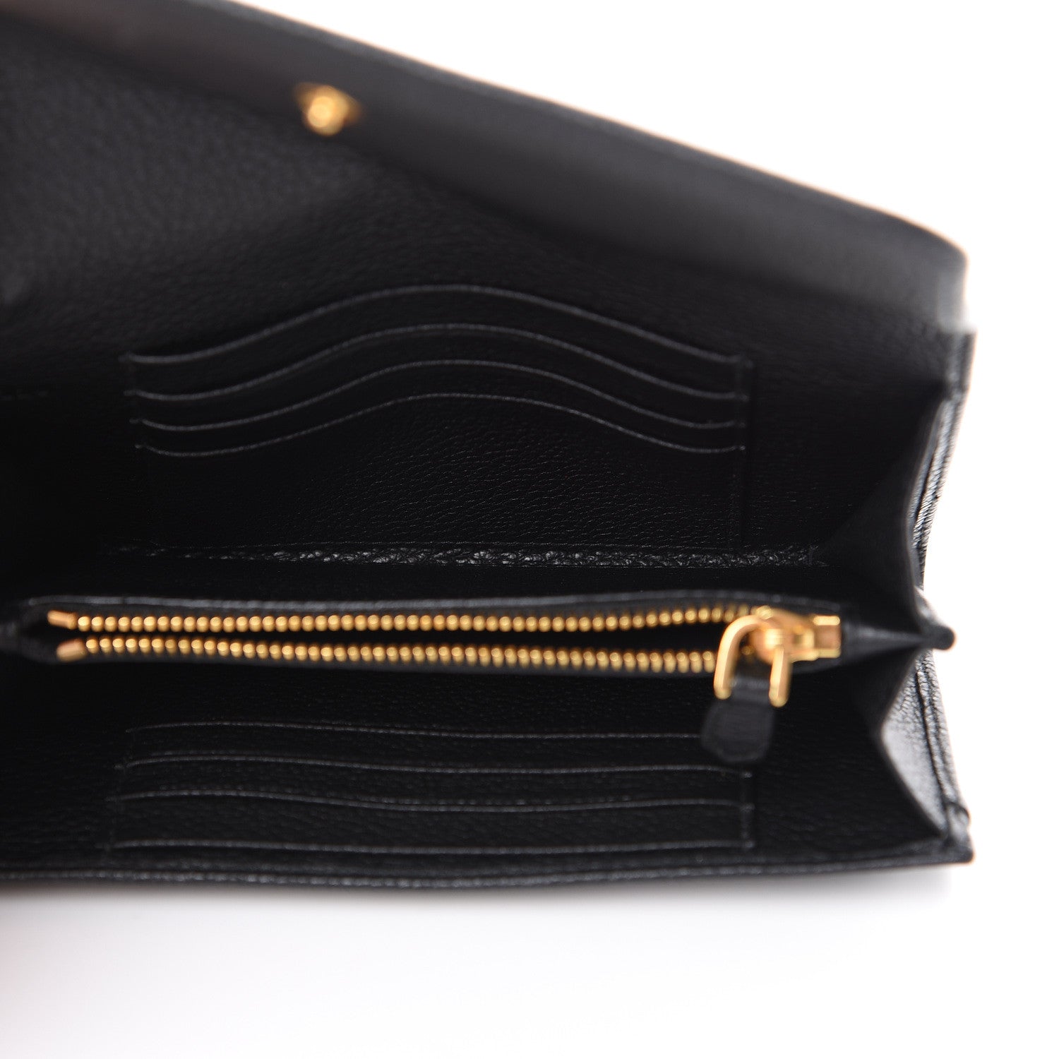 Prada Vitello Grain Wristlet Wallet Black 4 of 7