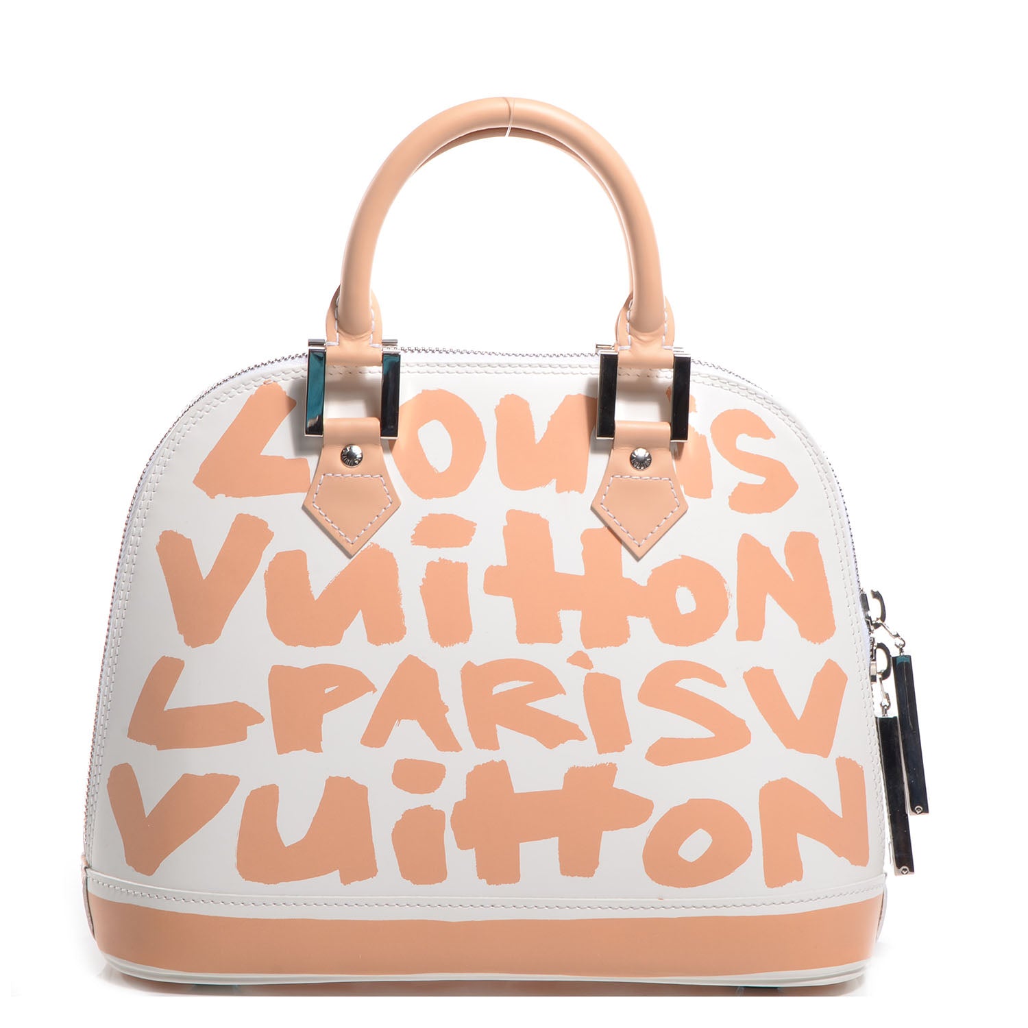 Louis Vuitton Graffiti Alma MM Peach 1 of 7