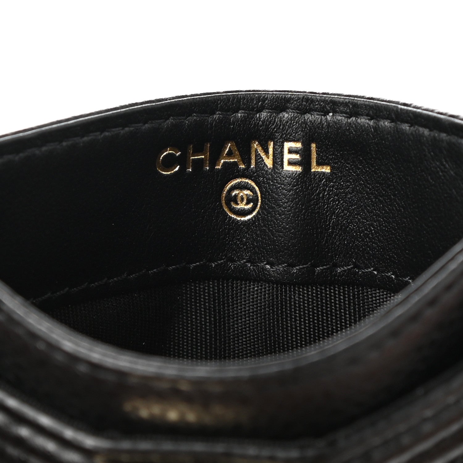 Chanel Caviar Quilted Boy Card Holder Black 6 of 9