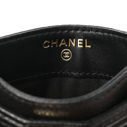 Chanel Caviar Quilted Boy Card Holder Black 6 of 9