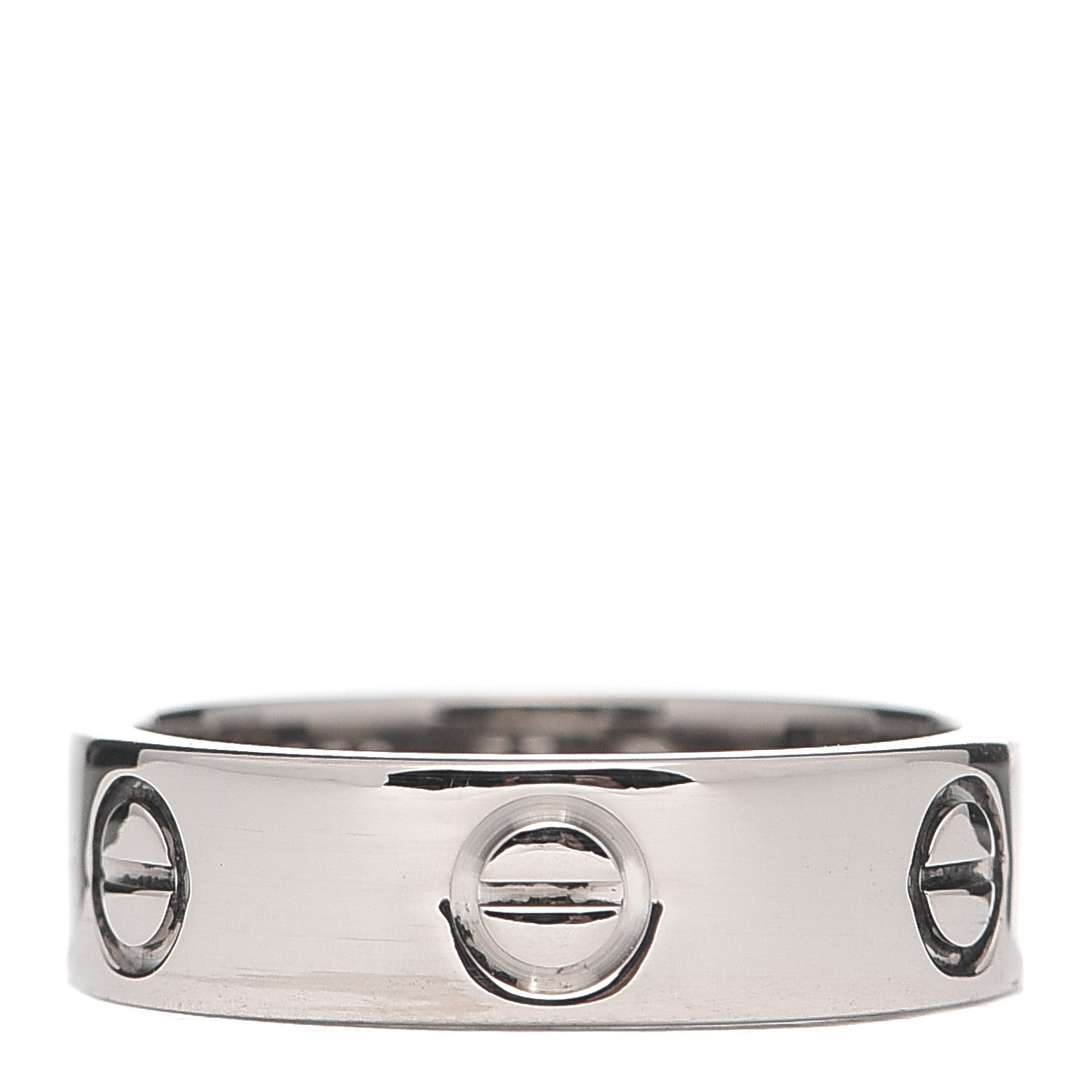 Cartier 18K White Gold 5.5mm LOVE Ring 53 6.25 3 of 4